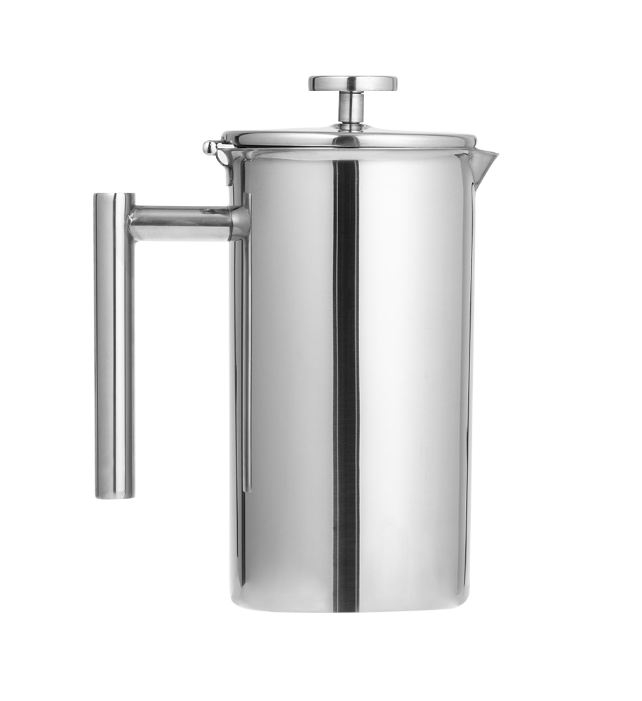 Universal-Kanne "STRATFORD" v. caterado, aus Edel- stahl 18/10, poliert, einwandig. Volumen 1 Liter. Maße: ca. 15,5  x 20,7 x 9 cm (B x H x Durchm.)