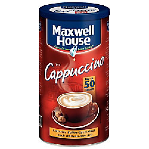 Maxwell CAPPUCCINO DOSE Inhalt 500 g (ca. 50 Tassen) - löslicher Bohnenkaffee mit