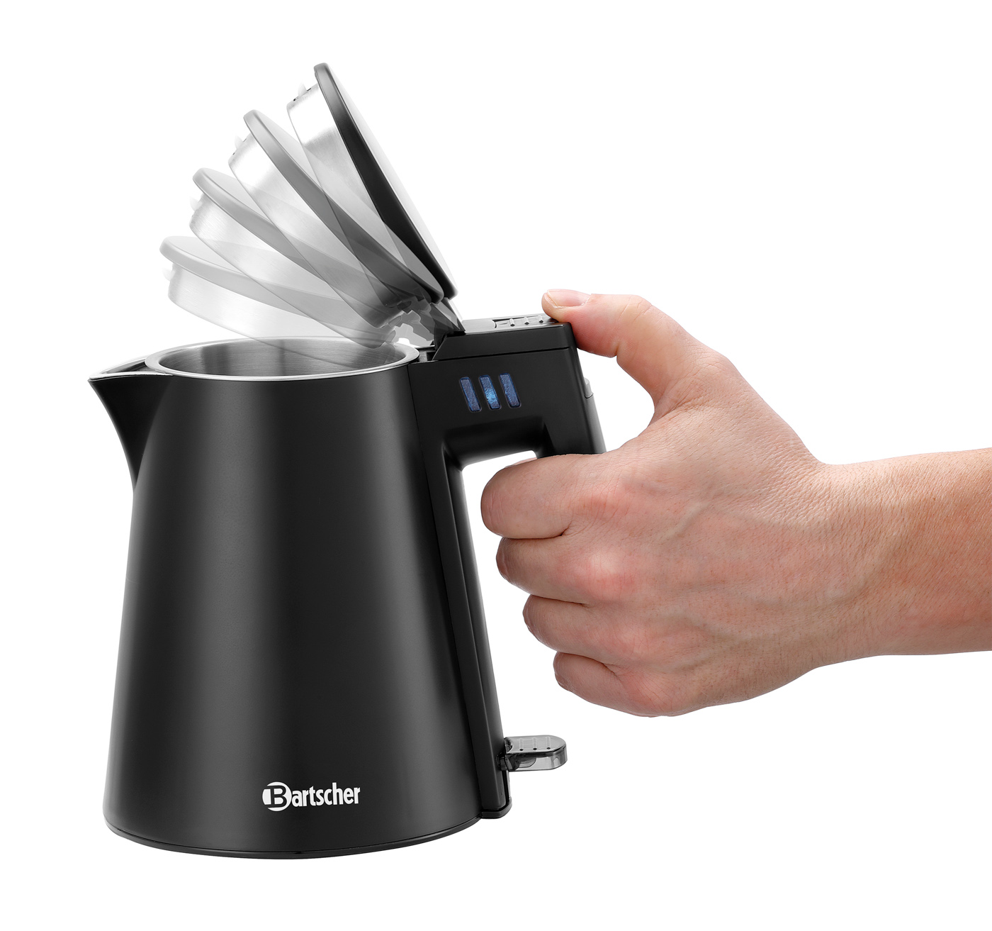 Bartscher Wasserkocher 0,6L |Kochstopp-Automatik: Ja | Maße: 14,5 x 20 x 19cm. Gewicht: 0,82 kg