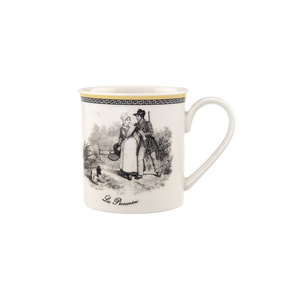 Villeroy und Boch Becher mit Henkel - Maße: 11 x 8 x 9 cm / Ser.: Audun Chasse