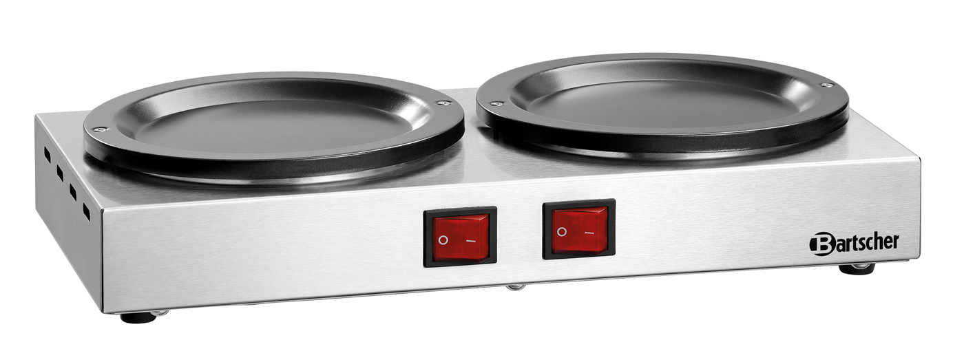 Bartscher Kannenwärmer WP-K200 | Thermostat: Nein| Maße: 35,8 x 21 x 7,0 cm. Gewicht: 1,7 kg
