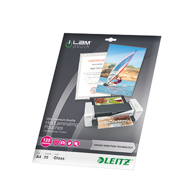 Leitz Laminierfolie iLAM DIN A4 125µm glänzend 25 St./Pack.