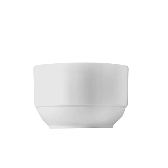 Zuckerdose Unterteil 0,25 l - Form: System -, weiss - aus Porzellan. Hersteller: Eschenbach., "Made in Germany".