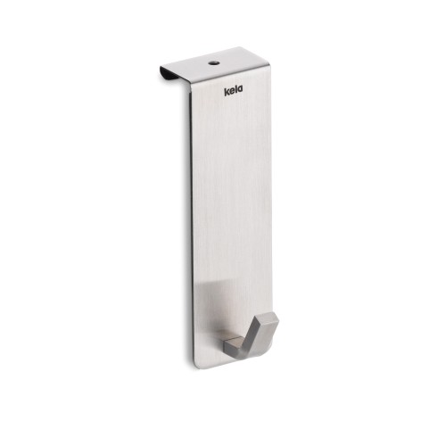 Türgarderobe Einzelhaken Colgar Edelstahl silber matt 2er Set 13,0x4,0x2,5 cm von Kela