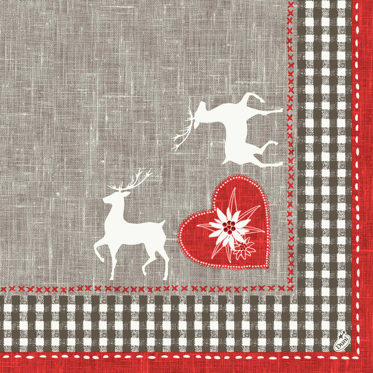 DUNI Dunisoft-Serv. 40x40cm 1/4F. Alpenglück 60er 60 Stück