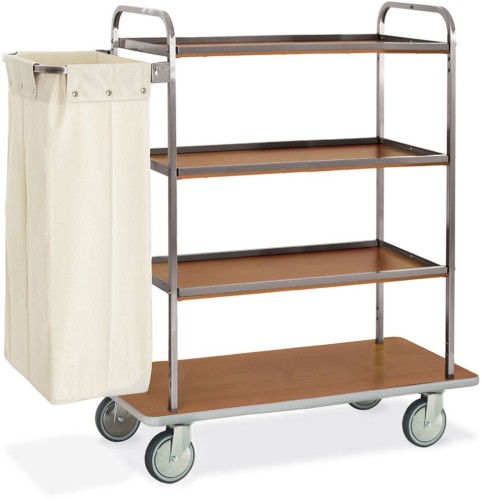 ETERNASOLID® Wäschewagen Edelstahl/Holz Purpose-W, Basis 107cm