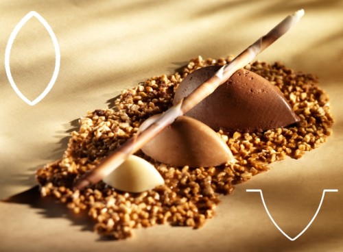 Silikonmatte Klößchen Backmatte aus schwarzem glasfaserverstärktem Silikon Größe: 6,5 cm x 3,5 cm x 3 cm, GN: 1/1, Anzahl Formen: 43