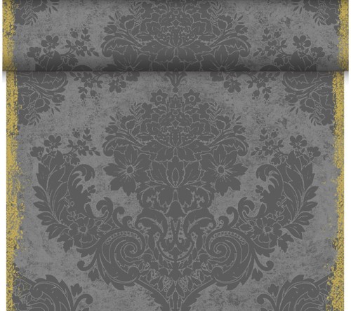 DUNI Dunicel-Tischläufer Tête-à-Tête 24 m x 0,4 m (20 Abschnitte), Royal Granite Grey