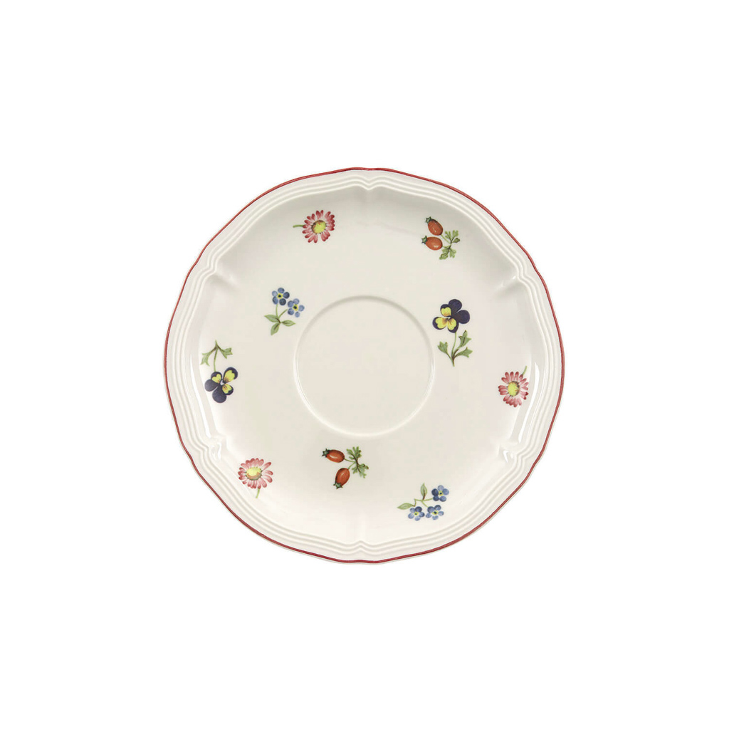 Villeroy und Boch Frühstücksuntertasse - Maße: 17 x 17 x 1,9 cm / Ser.: Petite Fleur
