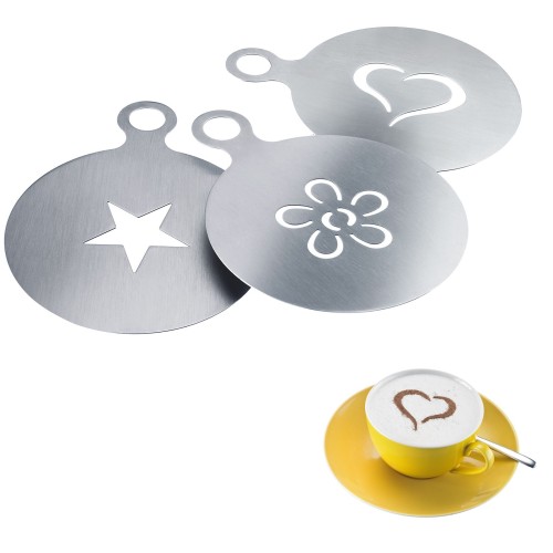 Westmark 3 Dekorierschablonen »Cappuccino«