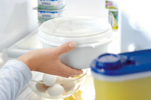 EMSA MICRO FAMILY Mikrowellentopf, 1,5 L in der Farbe weiß.