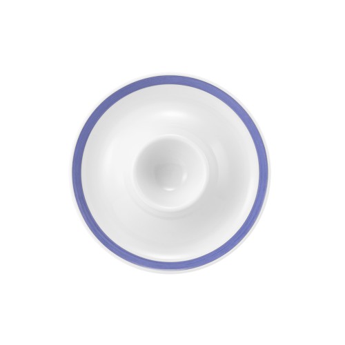 Seltmann Eierbecher mit Ablage, rund, Form: Community, Dekor: 57395 Pinselband 3, hohe Kantenschlagfestigkeit, Made in Germany