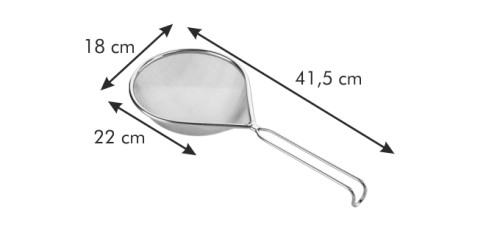 Längliches Sieb GrandCHEF 18x22 cm