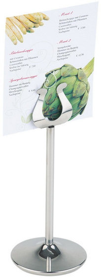 Bankettkartenständer Ø 7,5 cm, H: 18,5 cm Edelstahl, hochglanzpoliert spülmaschinengeeignet