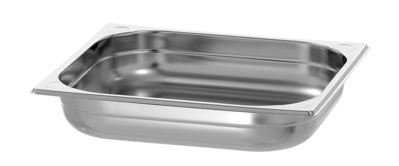 Bartscher GN-Behälter, 2/3GN,T65, Basic Line |Ausführung: Ohne Perforation | Maße: 35,4 x 32,5x 6,5 cm. Gewicht: 0,25 kg