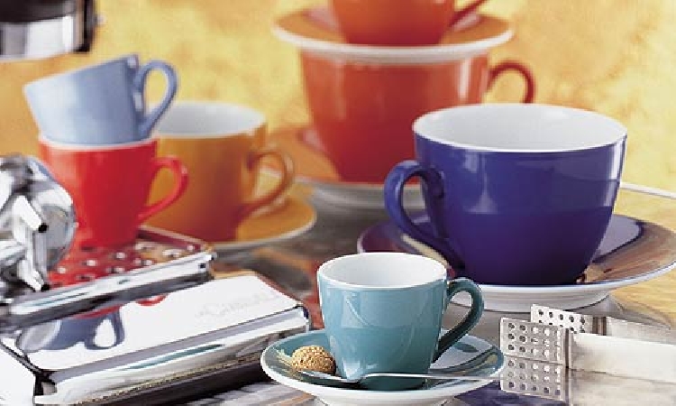 Dessertteller der Form Coffeeshop , von Eschenbach in gelb