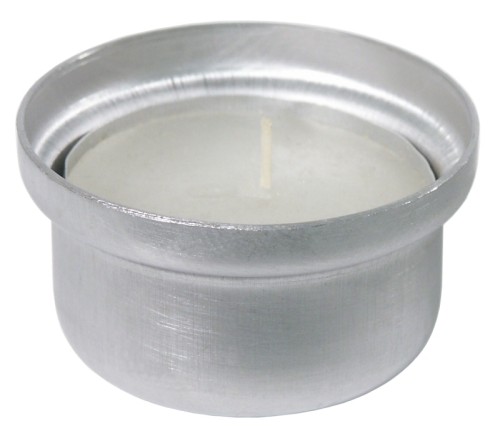 Ersatz-Teelichtbehälter zu Warmhalteplatte aus Edelstahl 18/10, Aluminiumwärmeplatte, Rahmen hochglänzend