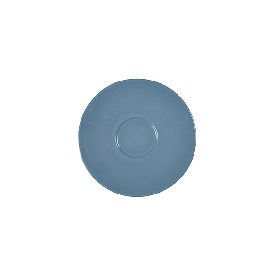 Untertasse 14,5 cm - Form: Table Selection -, Dekor 79925 grau-blau - aus Porzellan., Hersteller: Eschenbach. "Made in Germany".