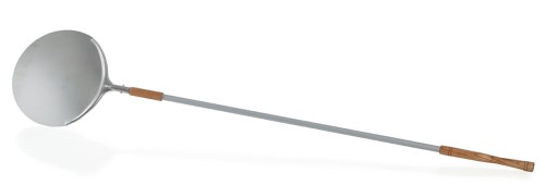 Pizzaschaufel. Aluminium. Mittelstück mit beweglichem Holzgriff.