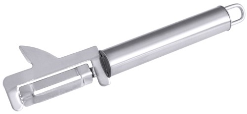 Pendelschäler Serie POLARIS, mit seidenmatt poliertem Griff aus Edelstahl 18/10, Arbeitsteil aus Edelstahl 18/0, mit beweglicher