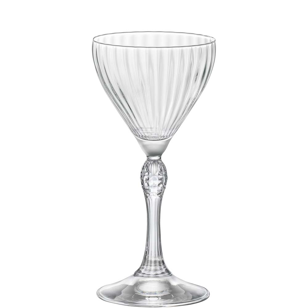 Bormioli Rocco America 20s Nick & Nora Cocktailschale 14cl, feiner Mundrand, Glas
