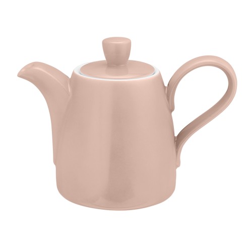 Seltmann Kaffeekanne 0,38 l, rund, Form: Coup Fine Dining, Dekor: 57270 altrosa, hohe Kantenschlagfestigkeit, Made in Germany
