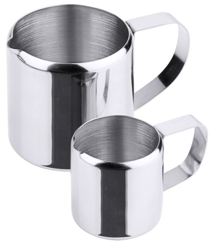 Sahnegießer Valencia aus Edelstahl 18/10, außen hochglänzend, mittelschwere Qualität Volumen: 0,05 l, Durchmesser: 4 cm, Höhe: 4,2 cm