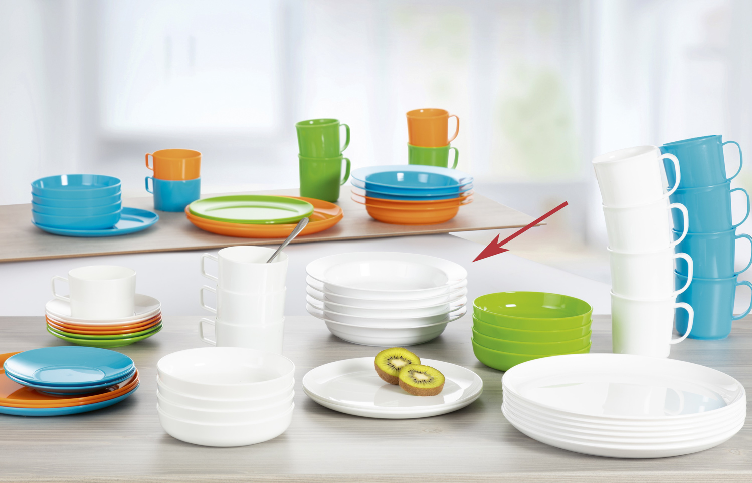 Kinderzeug Teller tief BRISE, Durchmesser: 19 cm, Farbe: weiss , Material: Kunststoff