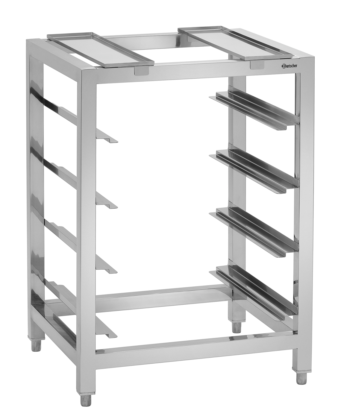 Bartscher Untergestell AT90-120 | AnzahlEinschübe: 4 | Maße: 53,5 x 59,5 x 85,5 cm.Gewicht: 11,8 kg