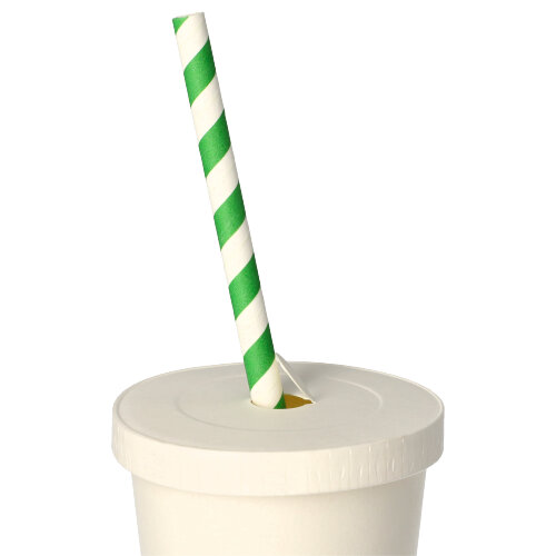 50 Deckel für Trinkbecher, Pappe "pure" rund Ø 8 cm weiss von PAPSTAR