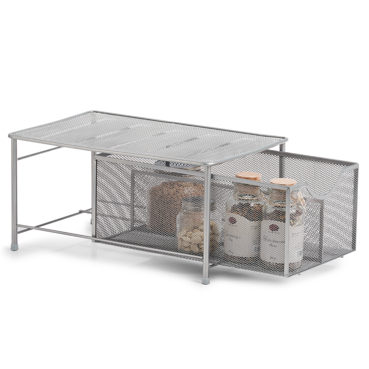 Universal-Organizer, Metall, 26x41x20 cm. Farbe: silber.. Dieser Universal-Organizer unterstützt Sie dabei, in Küche oder anderen Bereichen Ihres