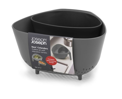 Joseph Joseph Nest - 2-teiliges Durschlag-Set - grau