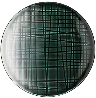 Mesh Colours Forest (Dunkelgrün) von Rosenthal, Zuckerdosen-Deckel, aus Porzellan