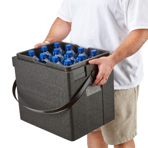 Cam GoBox Toplader Getränkebox mit schwarzem Gurt von Cambro