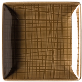 Rosenthal Mesh Walnut Schale quadr. 10 cm