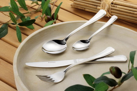 24-tlg. Besteck ANGELIKA Edelstahl 18/10 poliert im Geschenkkarton mit Fenster