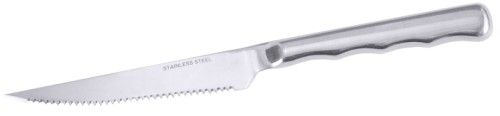 Steak-/ Tomatenmesser Serie ERGONOM, aus Edelstahl 18/0, hochglänzend, ergonomisch profilierter Griff aus Edelstahl 18/10, fugenlos,