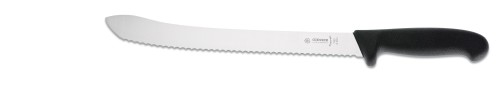 Wurstmesser 28 cm, Wellenschliff, schwarz Giesser - Made in Germany