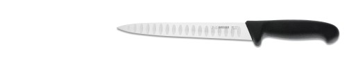 Aufschnittmesser 21 cm, Kullenschliff, schwarz Giesser - Made in Germany