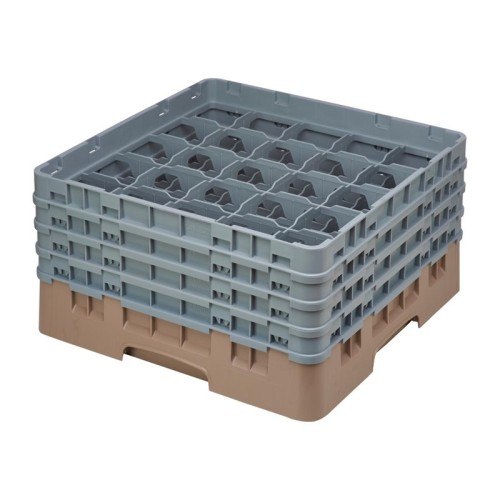 Cambro Gläserspülkorb beige mit 25 Fächern max Glashöhe 21,5cm. Dieser Gläserspülkorb bietet optimalen Schutz für Ihre
