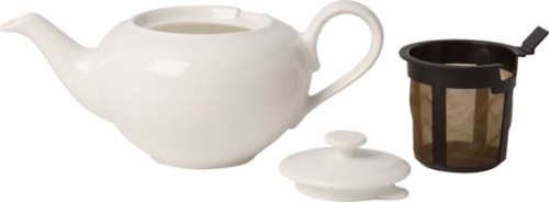 Villeroy & Boch Teekanne mit Deckel/Filter, Serie Stella Hotel, Inhalt: 0,4 Liter