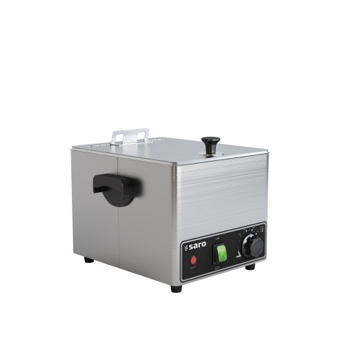 SARO Wurstwärmer Modell LYRIA - Material: Edelstahl (Gehäuse und Rost) - Mit praktischem Deckelscharnier zur leichten, Wurstentnahme -