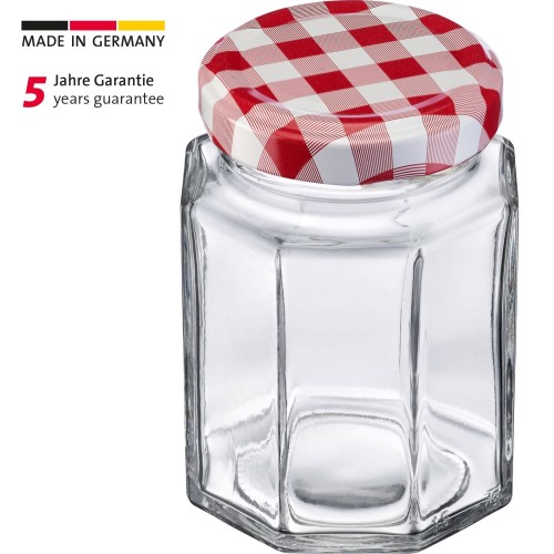 Westmark 6 Gläser »Eckig« 190 ml, ø 58 mm, mit Schraubdeckel