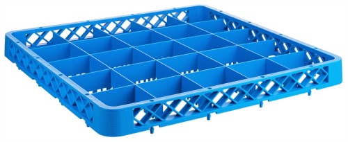 Erweiterungselement passend auf Geschirrspülkorb GLAS 2518/025 mit Facheinteilung aus Polypropylen, DIN 66075-F (50 x 50