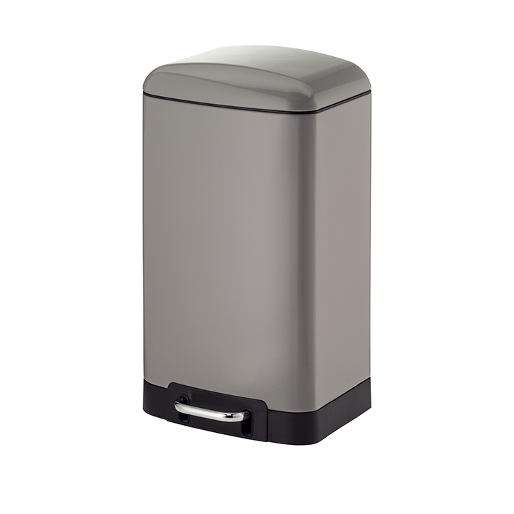 KELA Treteimer Davino Edelstahl hellgrau Silent Close 27,0x23,0x40,0cm 12,0l