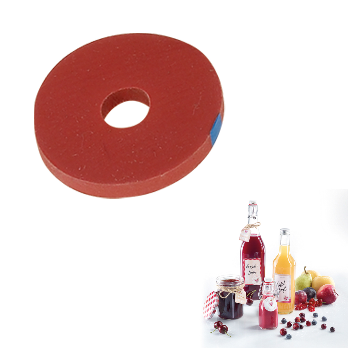 20 Flaschenscheiben, ø 25 mm / ø 5 mm