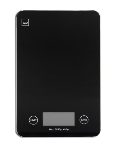 Kela Küchenwaage Pinta Glas schwarz 16,5x20,5x2cm