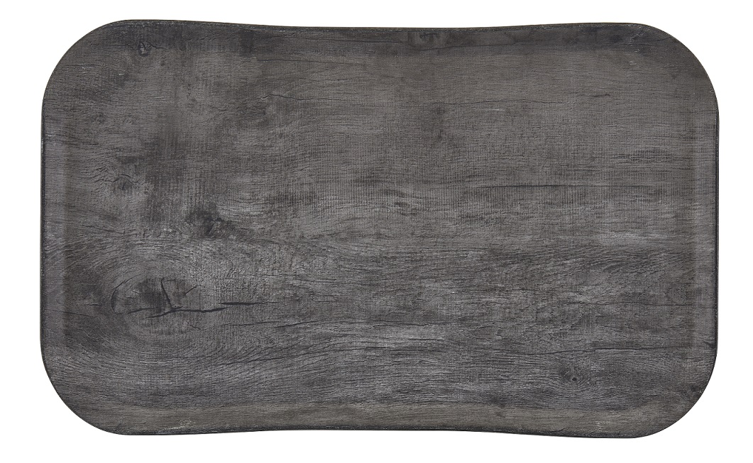 Cambro Century Tablett 32,5 x 53 cm mit texturierter Oberfläche in graue Eiche Holzoptik