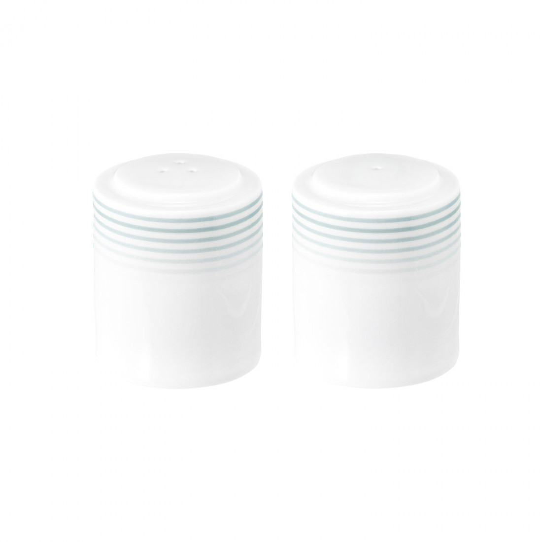 Seltmann Garnitur Salz und Pfeffer (glatt), Form: Blues, Dekor: 57717 Arktisblau