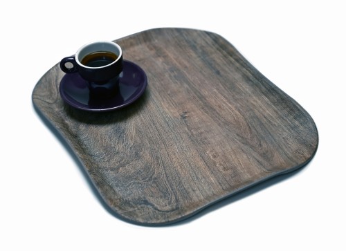 Versa Century Polyester Holzoptik Tablett 26,5 x 32,5 cm Oliv hell von Cambro